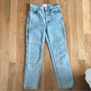 Straight leg jeans